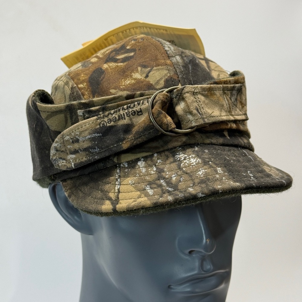 Filson Waterfowl Tin Cloth Hat Mens Medium‎ Hardwood Camo Field Cap Hunting USA